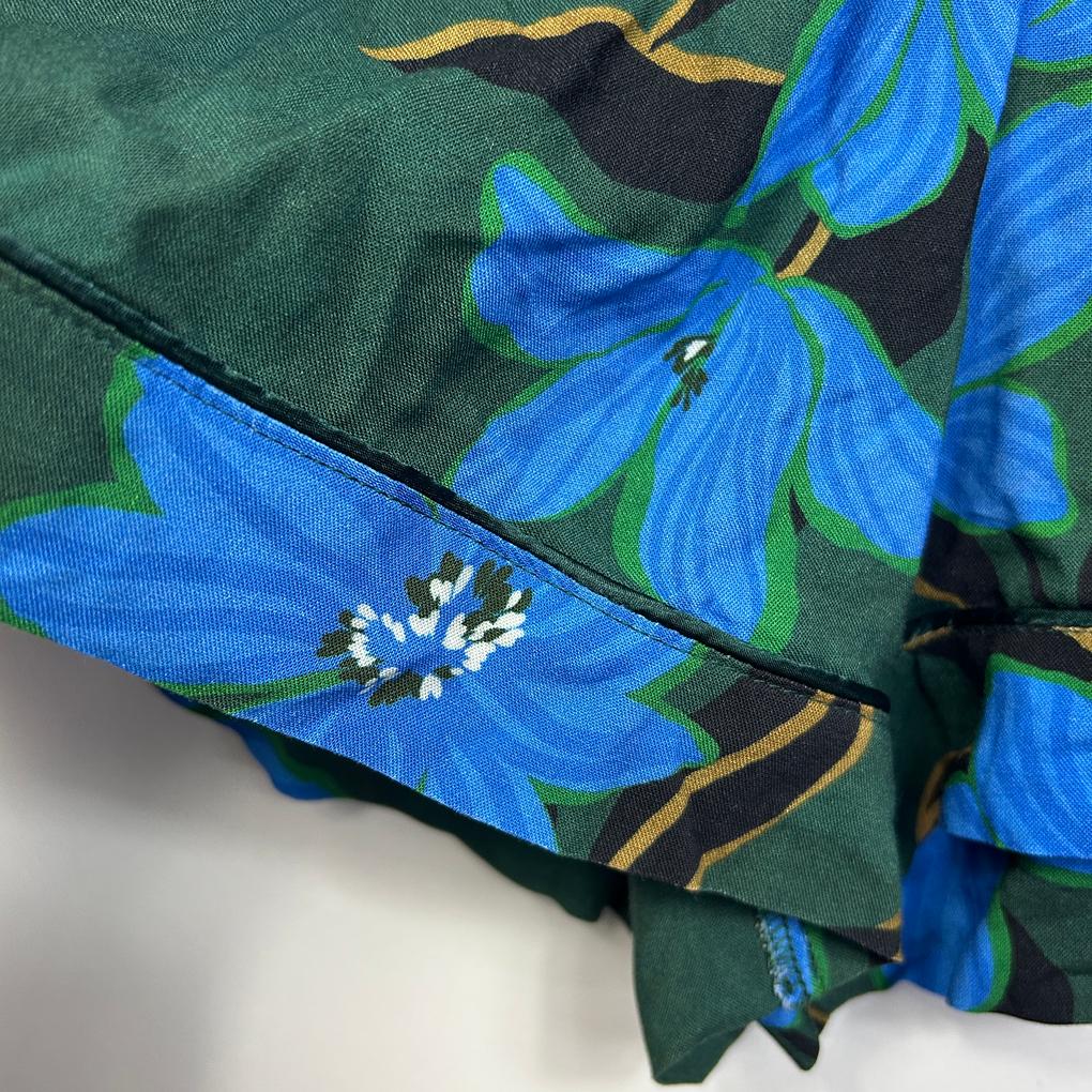 Sussan Green Floral Shirt & Short Set- Size XXL