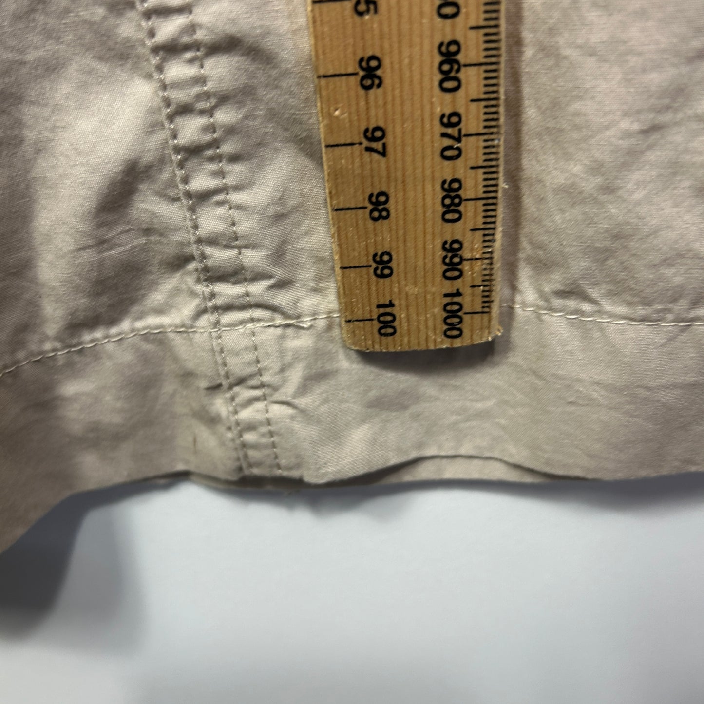 Anko Cotton Cargo Pants Size 14 Biege Pockets Elastic Waist