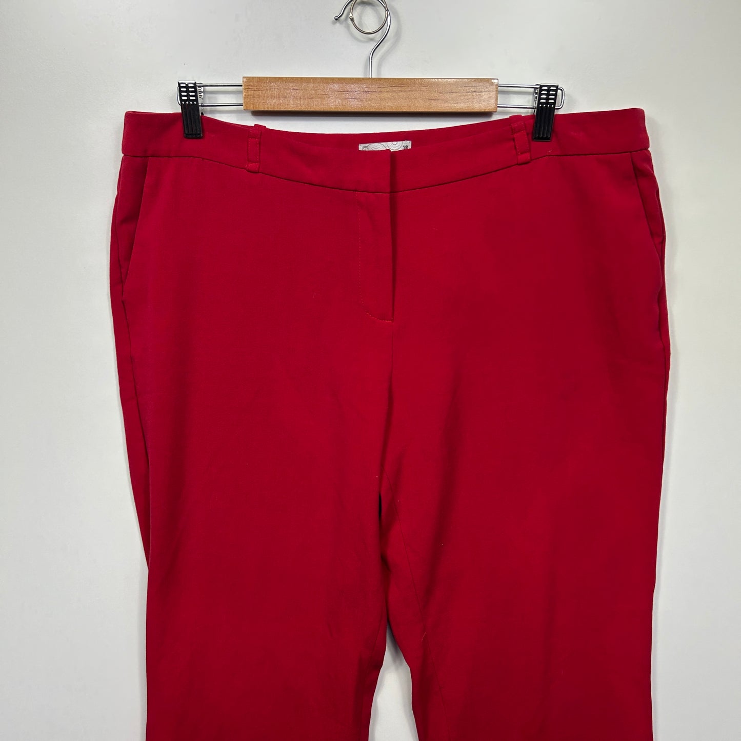 Target Pants Size 18 Red Pockets Viscose Blend