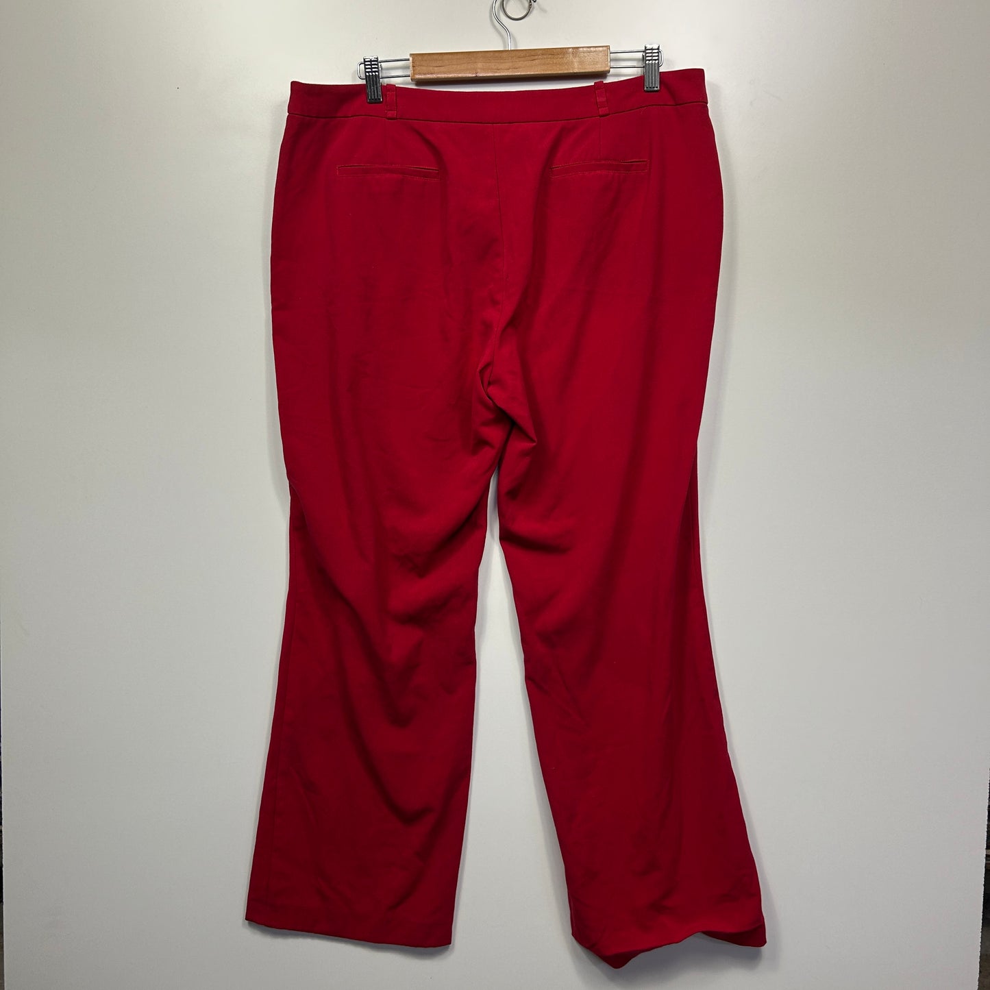 Target Pants Size 18 Red Pockets Viscose Blend