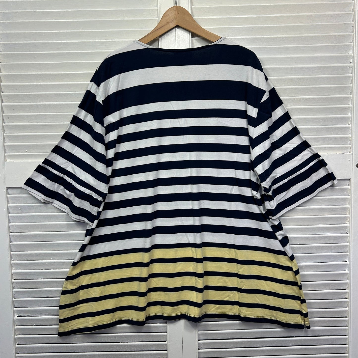 My Size Top Size 22 24 26 Short Sleeve Striped