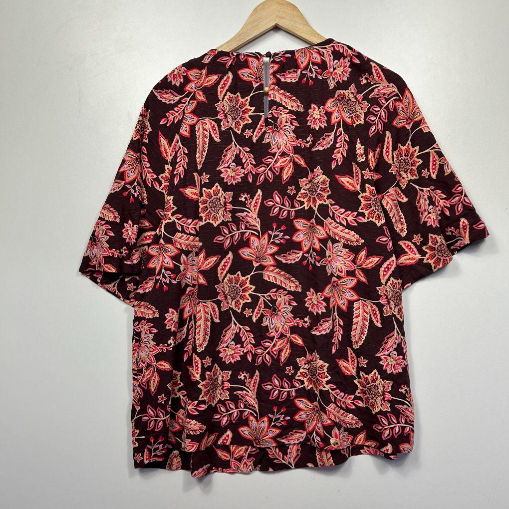 Anko Multicolour Floral Top - Size 14