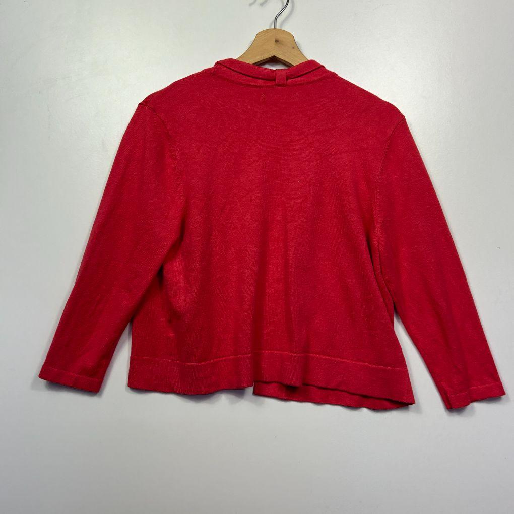 Katies Red Cardigan - Size L