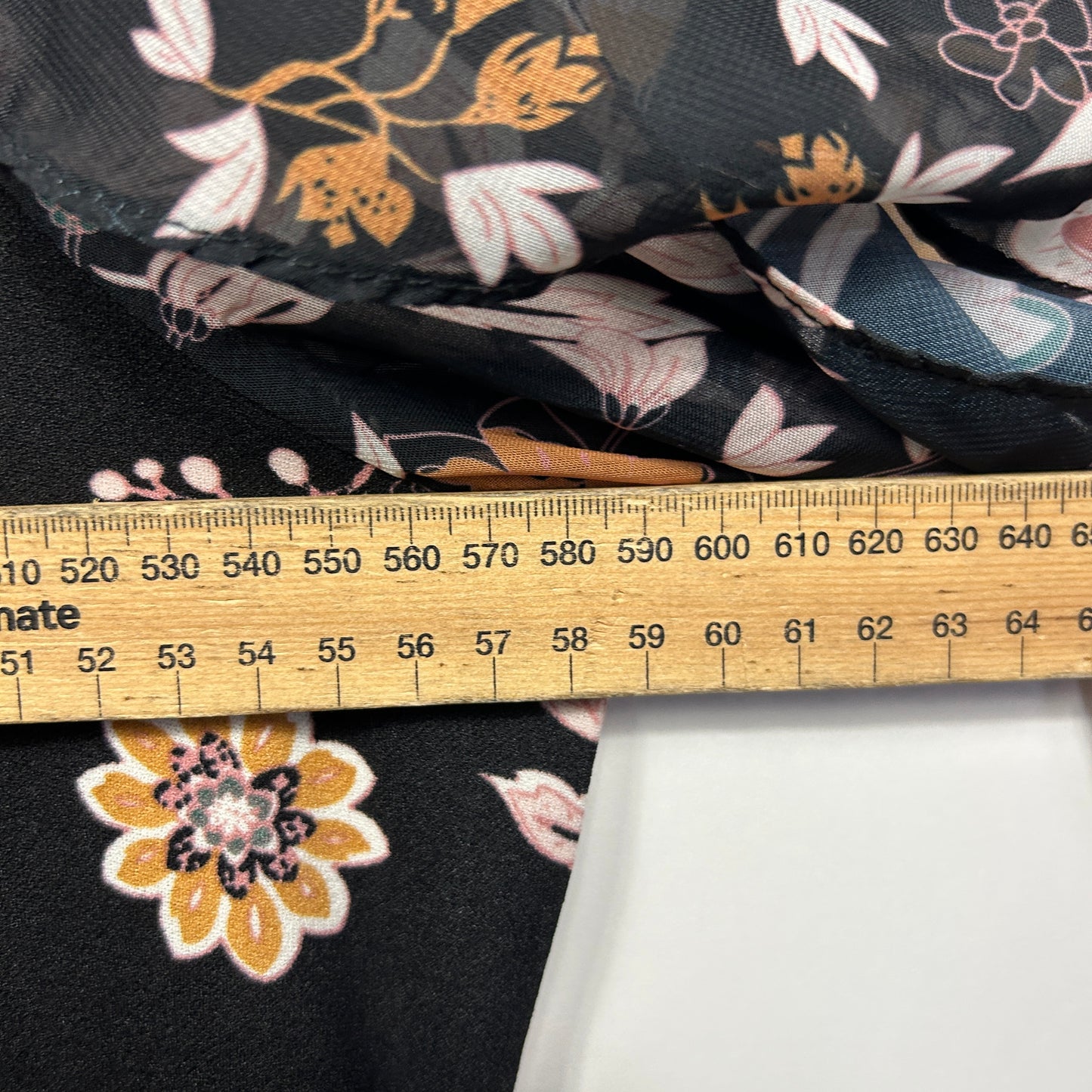 Millers Dress Size 22 Black Floral Spilt Sleeve