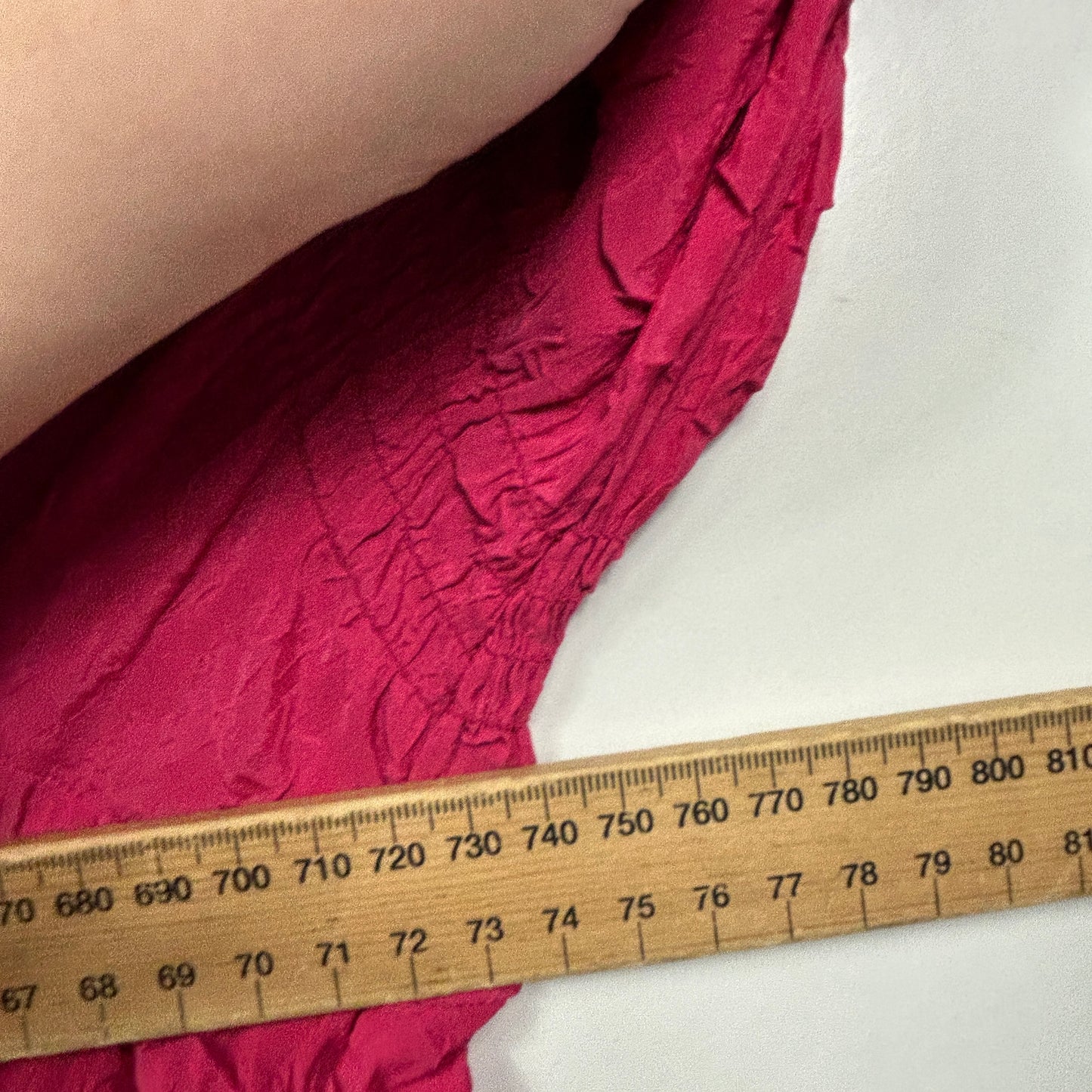 Autograph Pink Textured Top with Ruffle Sleeves - Size 22