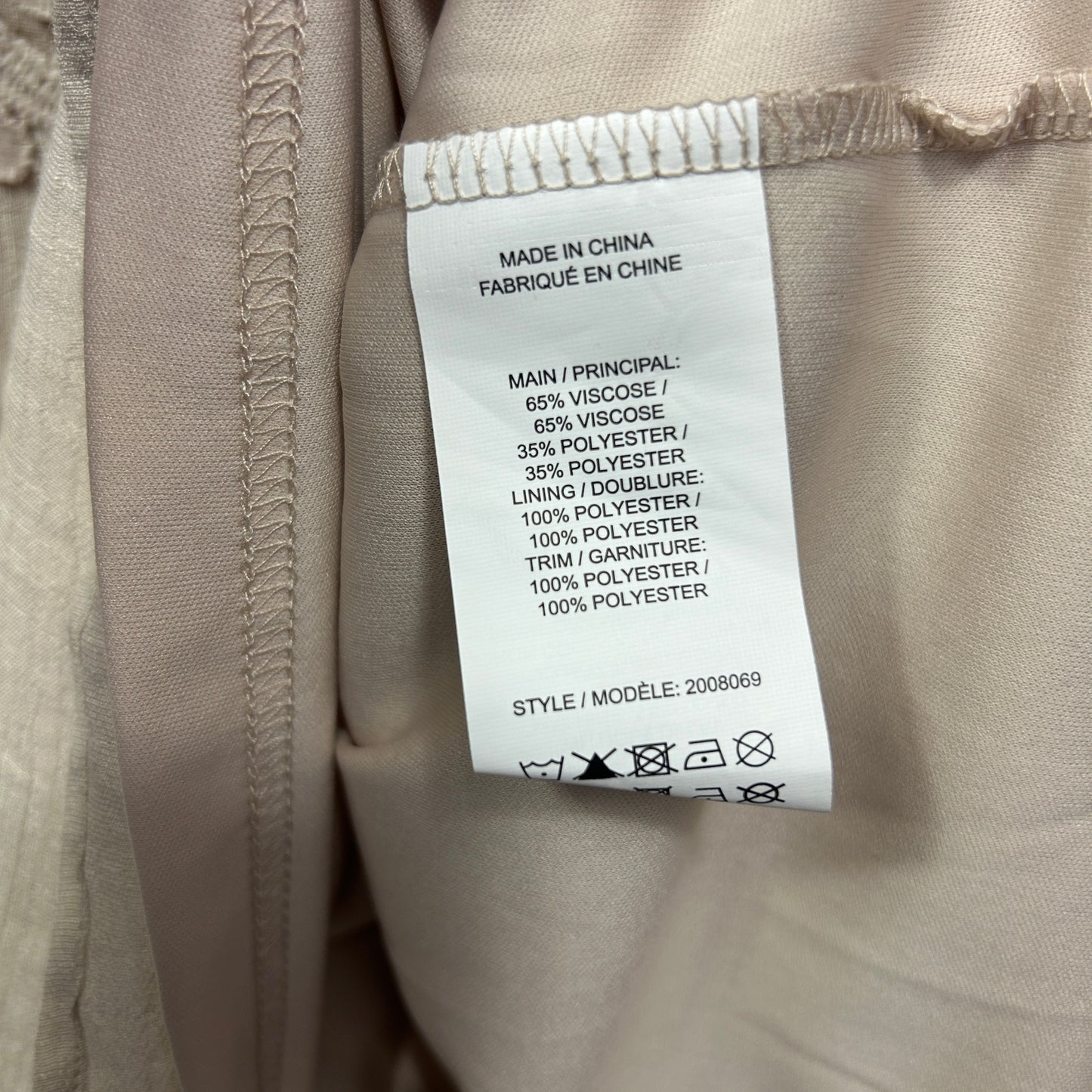 Millers Top Size 14 Beige Natural 3/4 Sleeve New
