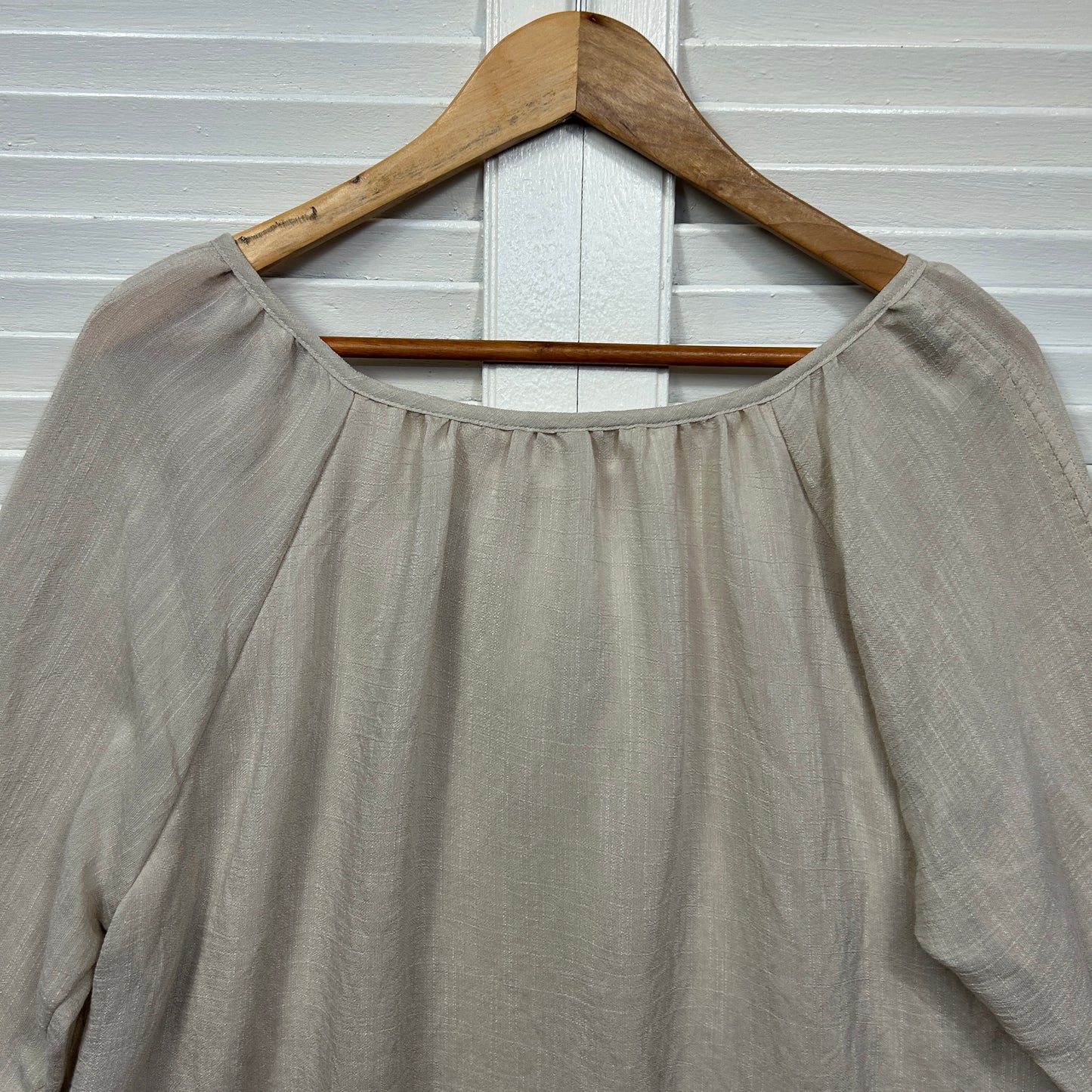 Millers Top Size 14 Beige Natural 3/4 Sleeve New