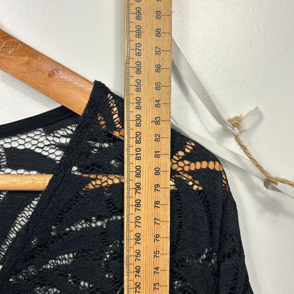 Taking Shape Black Lace Top - Size 16/S
