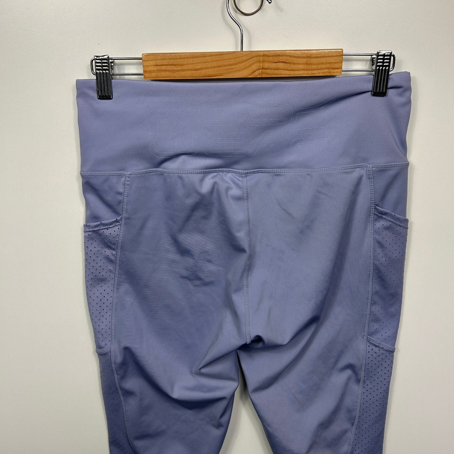 Rockwear Cropped Leggings Size 16 Lavender Activewear