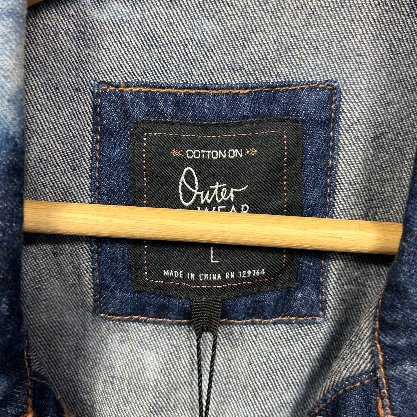 Cotton On Denim Vest Size Large 14 Acid Wash New