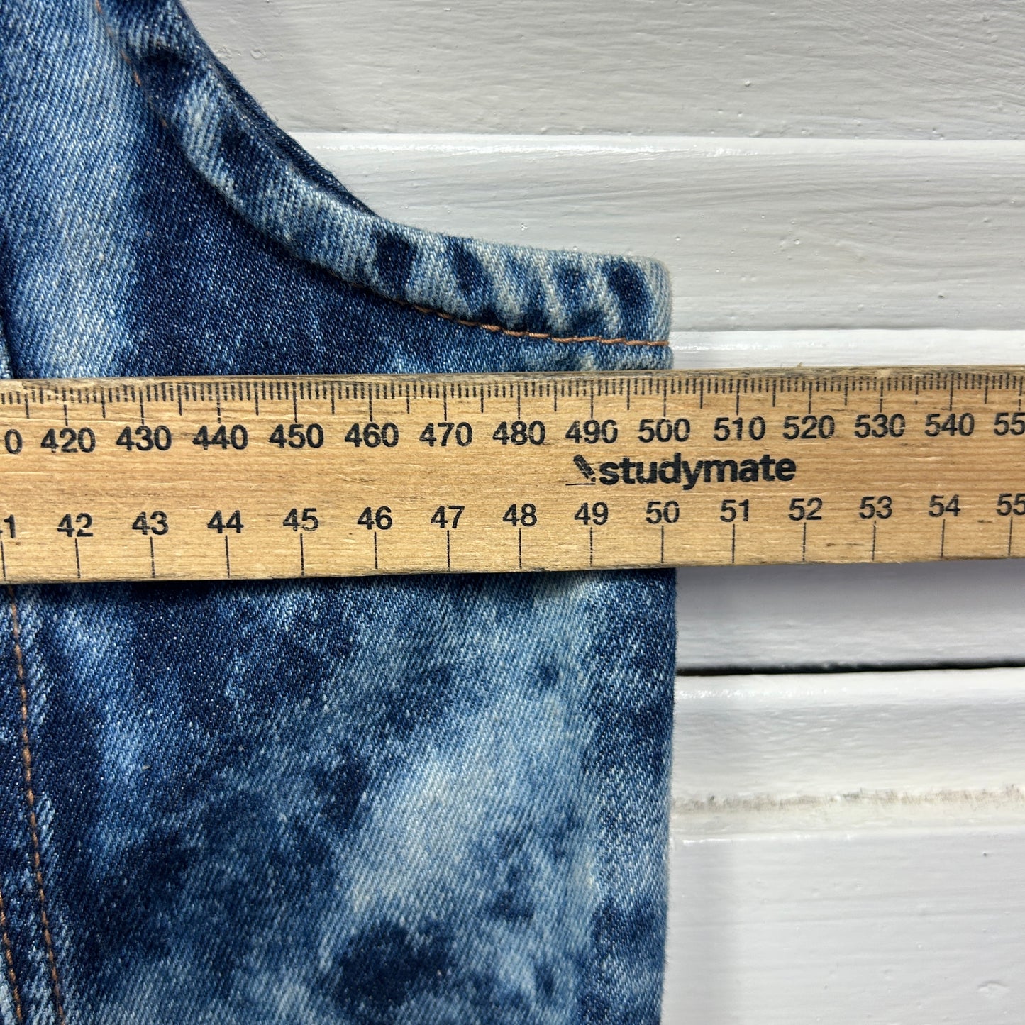 Cotton On Denim Vest Size Large 14 Acid Wash New