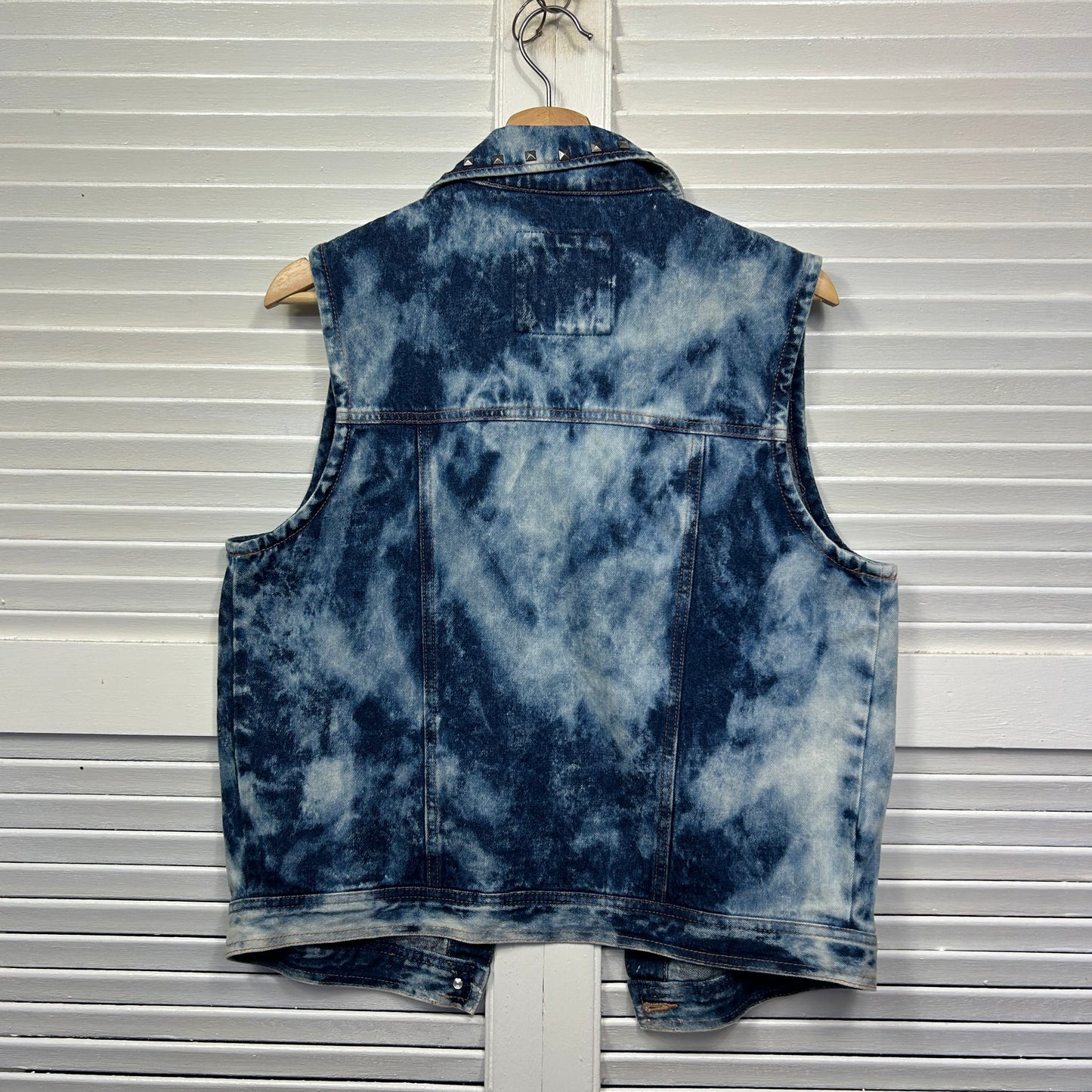 Cotton On Denim Vest Size Large 14 Acid Wash New