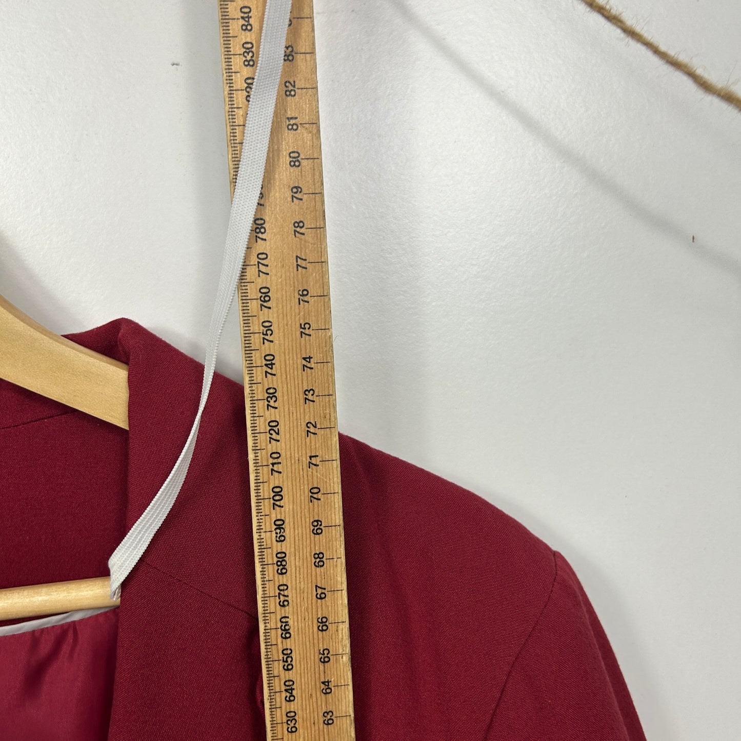 Vintage Long Tall Sally Red Blazer Jacket - Size 14