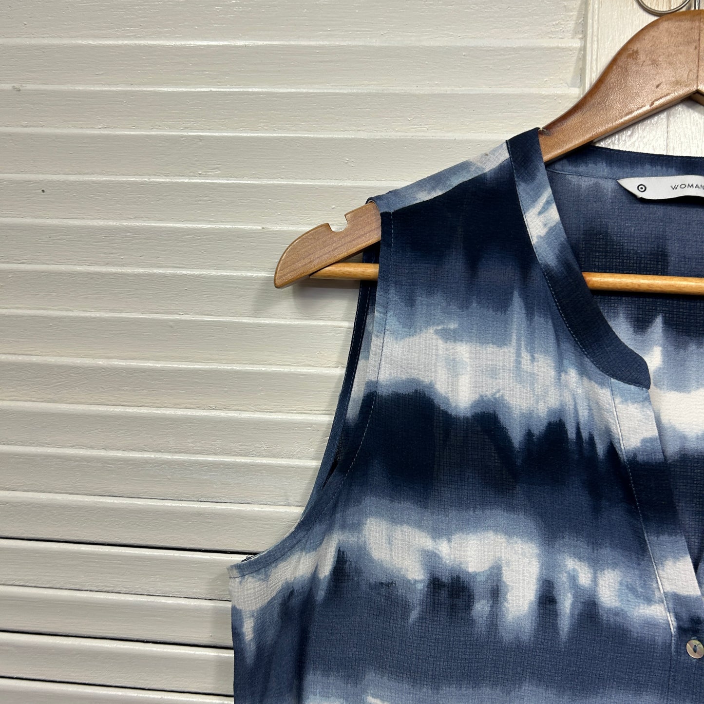 Target Maxi Dress Size 14 Sleeveless Tie-Dye Belt