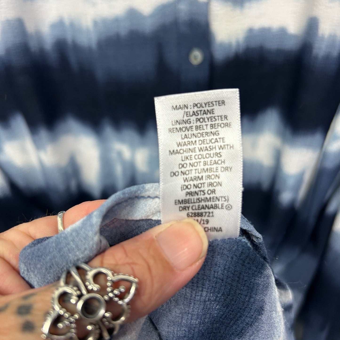 Target Maxi Dress Size 14 Sleeveless Tie-Dye Belt