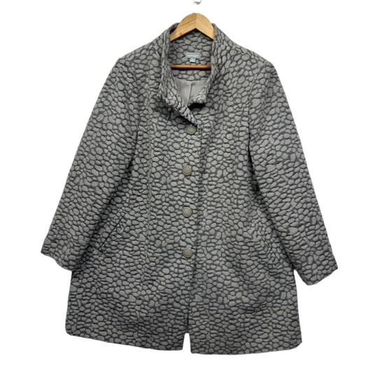 Suzanne Grae Jumper Jacket Size 16 XL Grey Long Sleeve Wool Blend