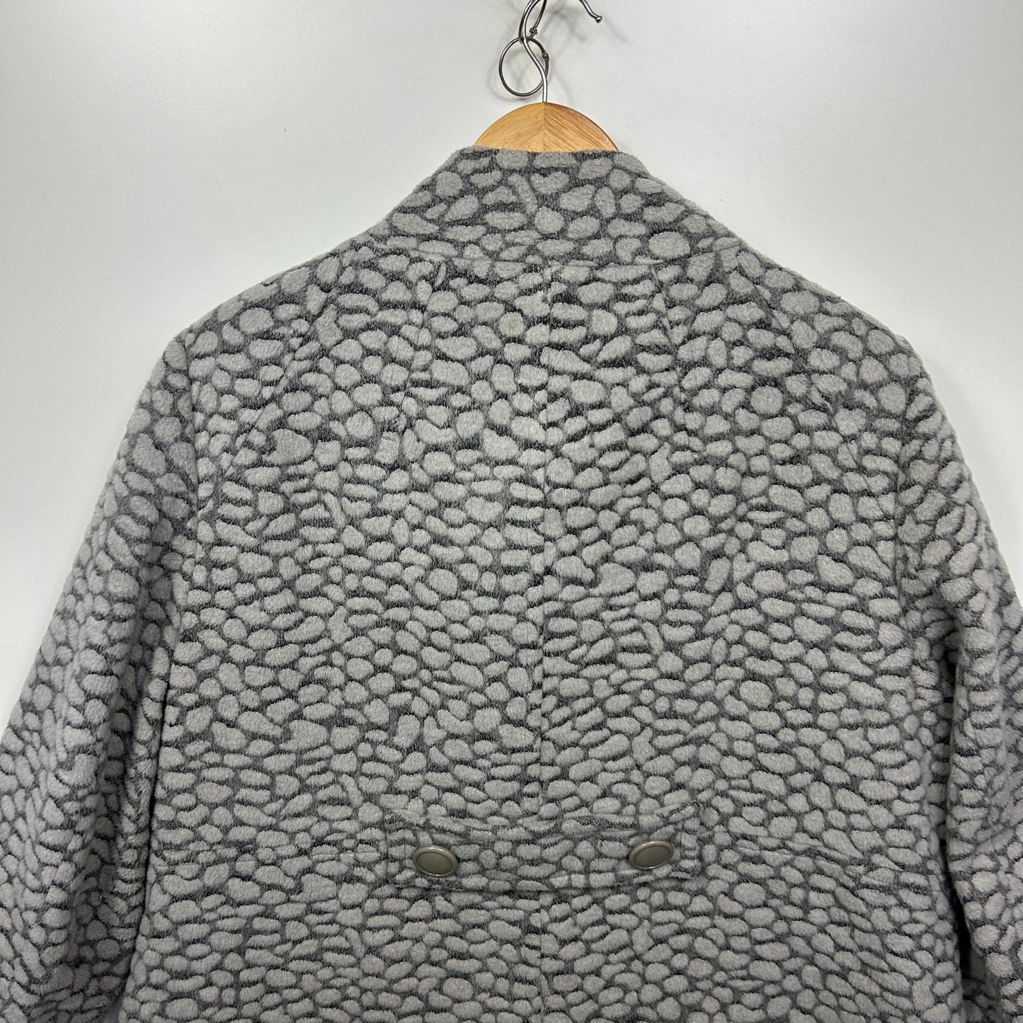 Suzanne Grae Jumper Jacket Size 16 XL Grey Long Sleeve Wool Blend