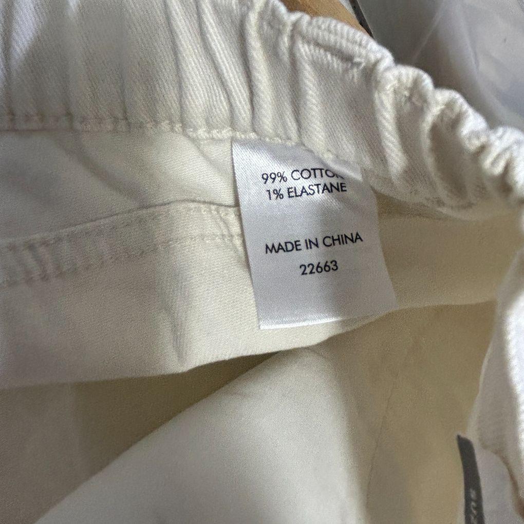 Suzanne Grae Cream Cotton Straight Leg Jeans - Size 20 (fault- Mark)