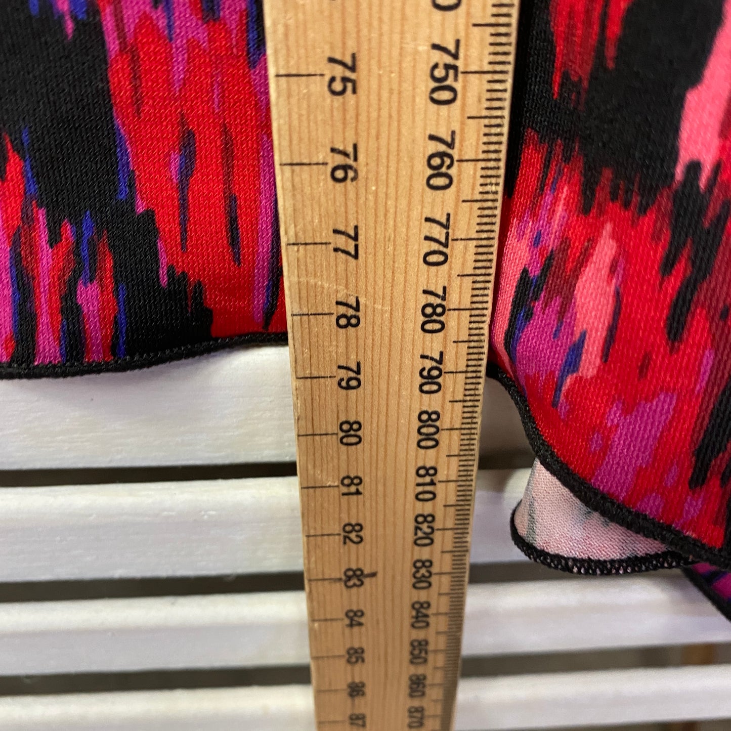 Noni B Top Size 1XL 16 18 Pink Black Tunic Long Sleeve