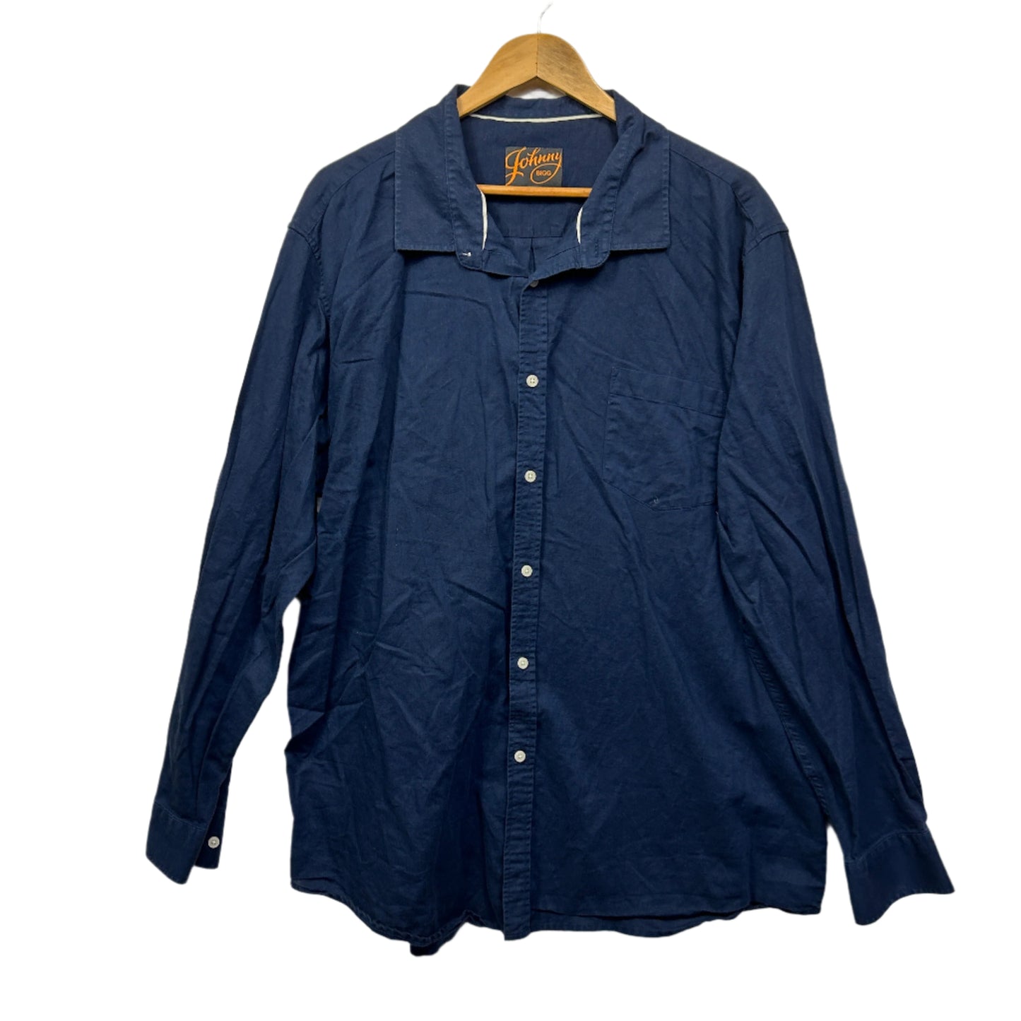 Johnny Bigg Shirt Size 4XL Navy Long Sleeve