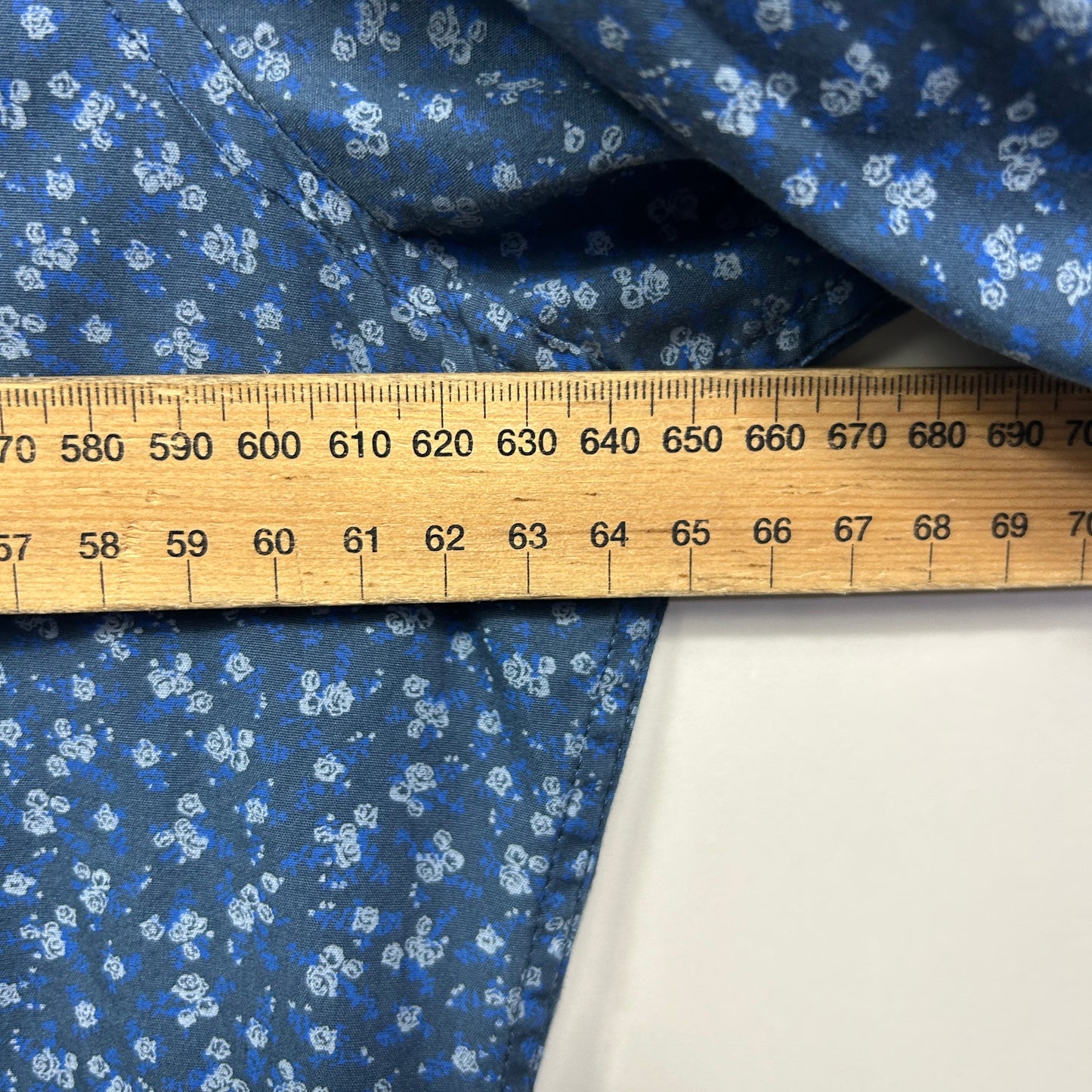 Johnny Bigg Shirt Size 2XL Blue Long Sleeve Floral