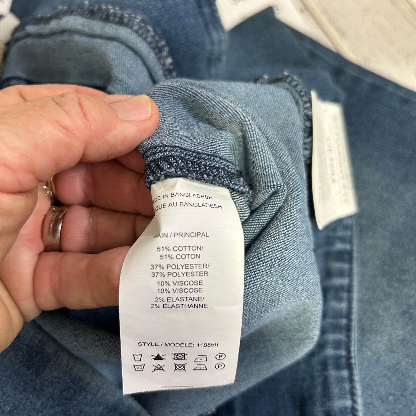 Rivers Blue Denim Straight Leg Comfort Jeans - Size 22