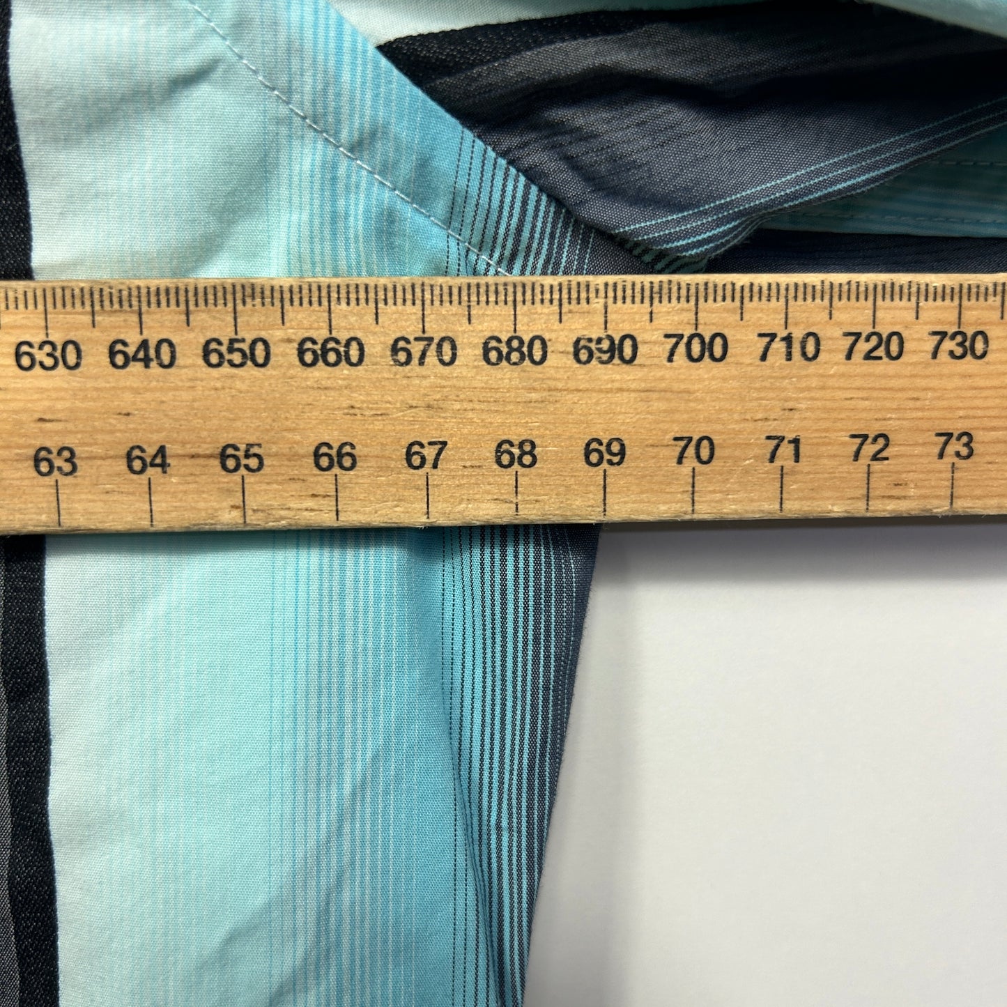 Tarocash Shirt Size 3XL Blue Striped Long Sleeve