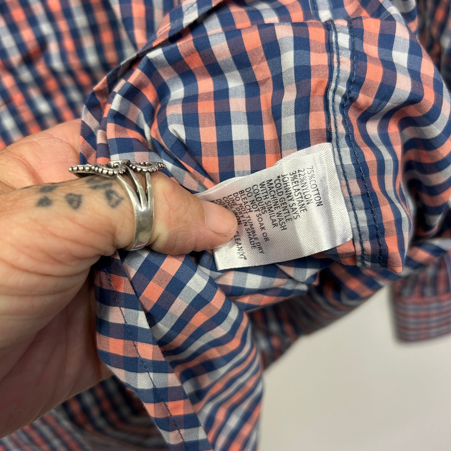 Johnny Bigg Shirt Size 2XL Long Sleeve Check