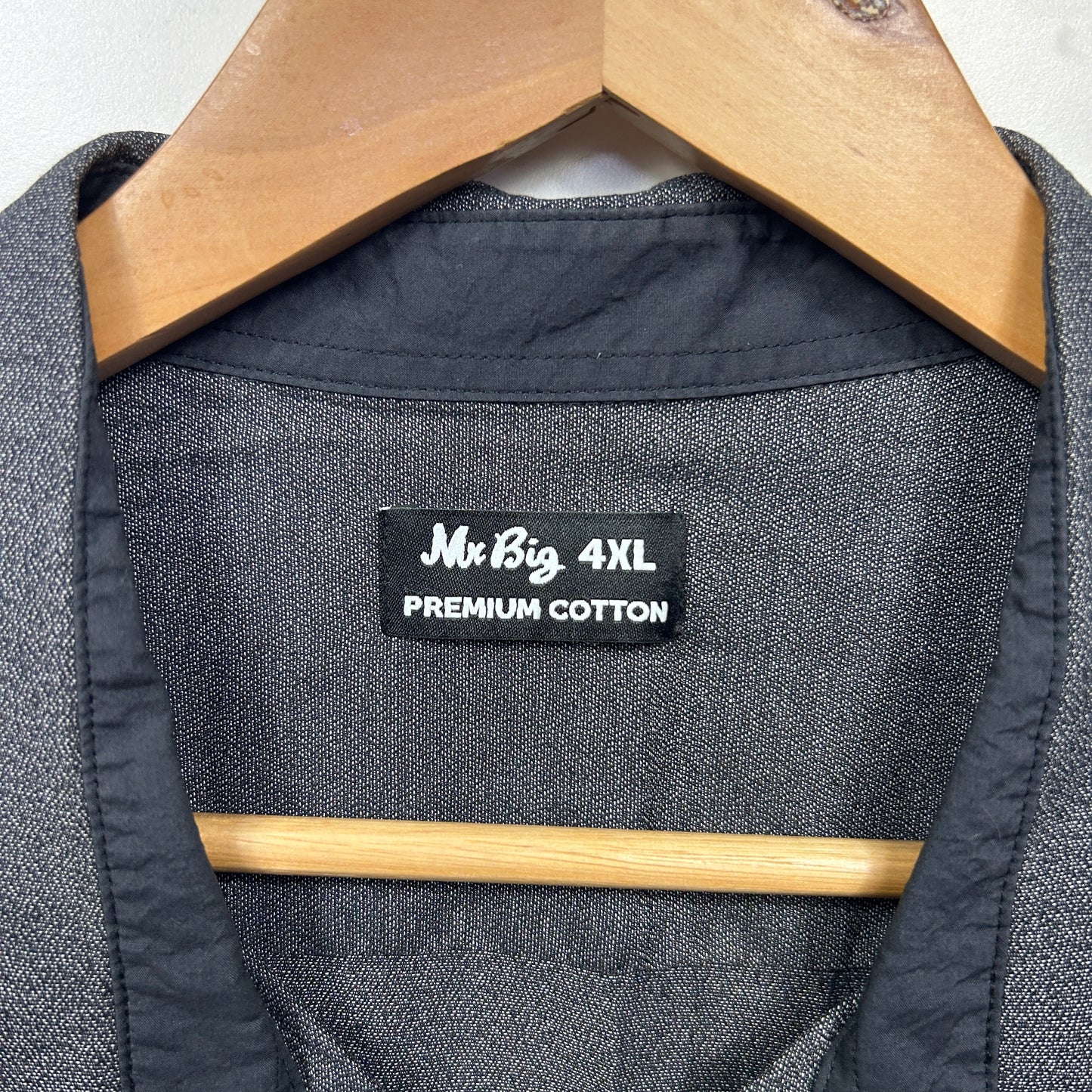 Mr Big Shirt Size 4XL Grey Long Sleeve