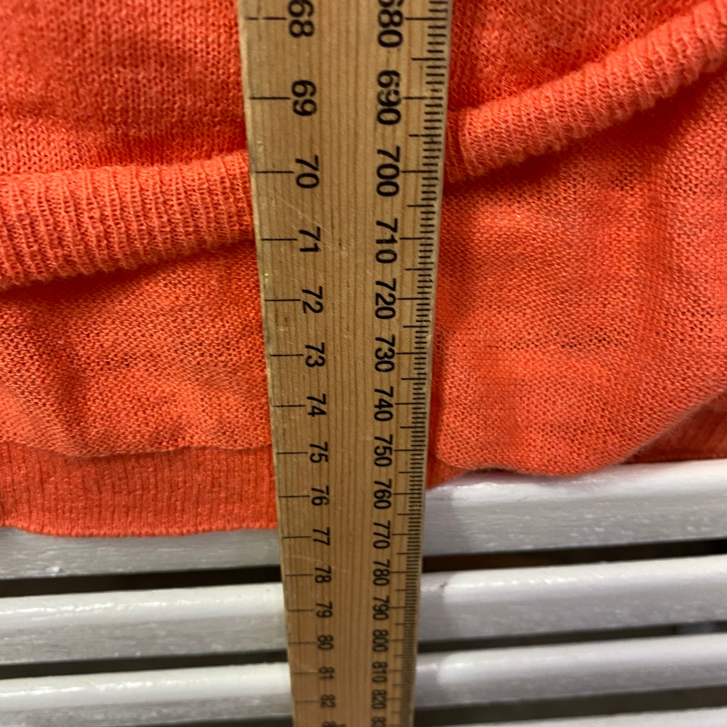 Glassons Knit Top Size 14 Large Orange Lightweight