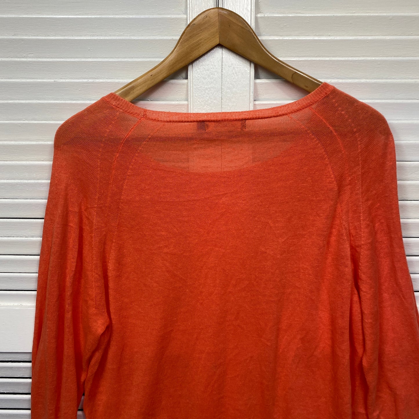 Glassons Knit Top Size 14 Large Orange Lightweight