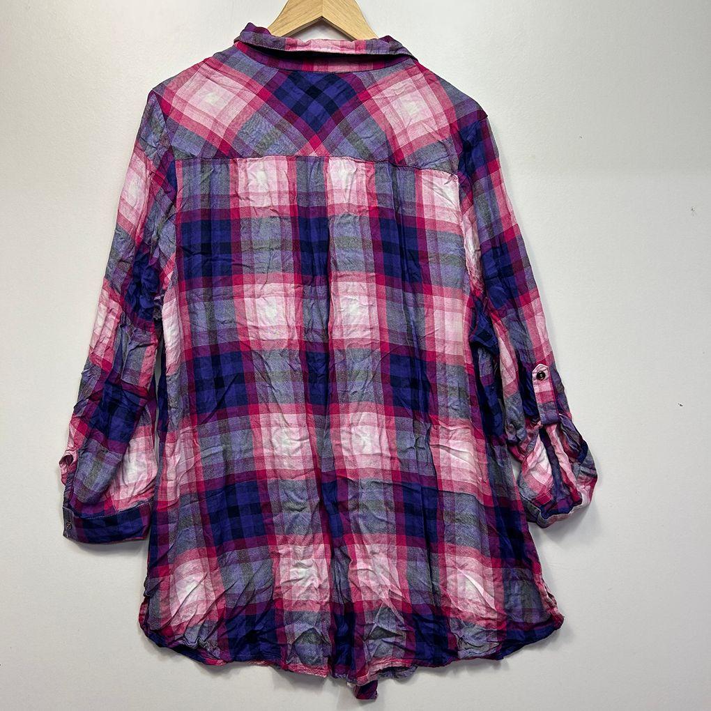 Yours Multicoloured Check Shirt - Size 22-24