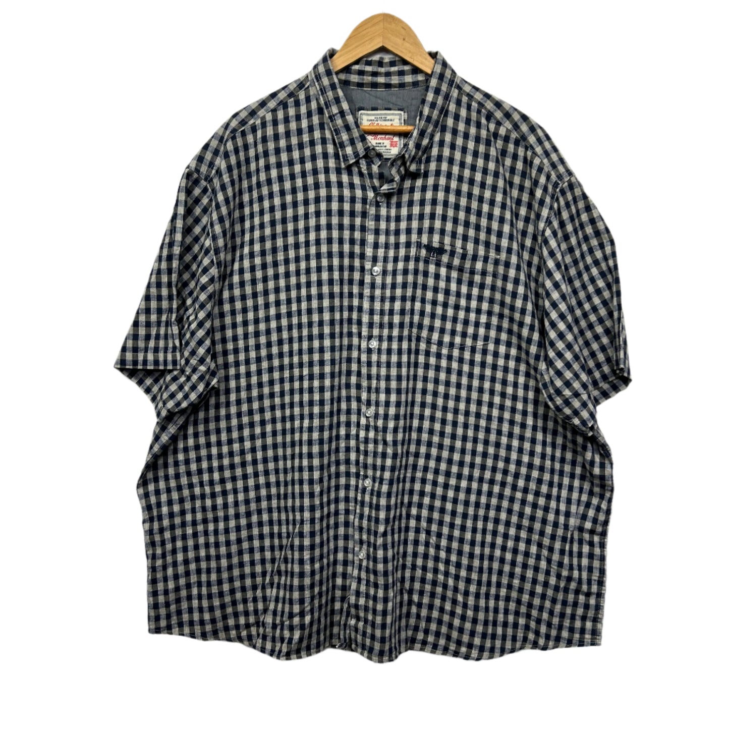 Rivers Shirt Size 4XL Short Sleeve Check
