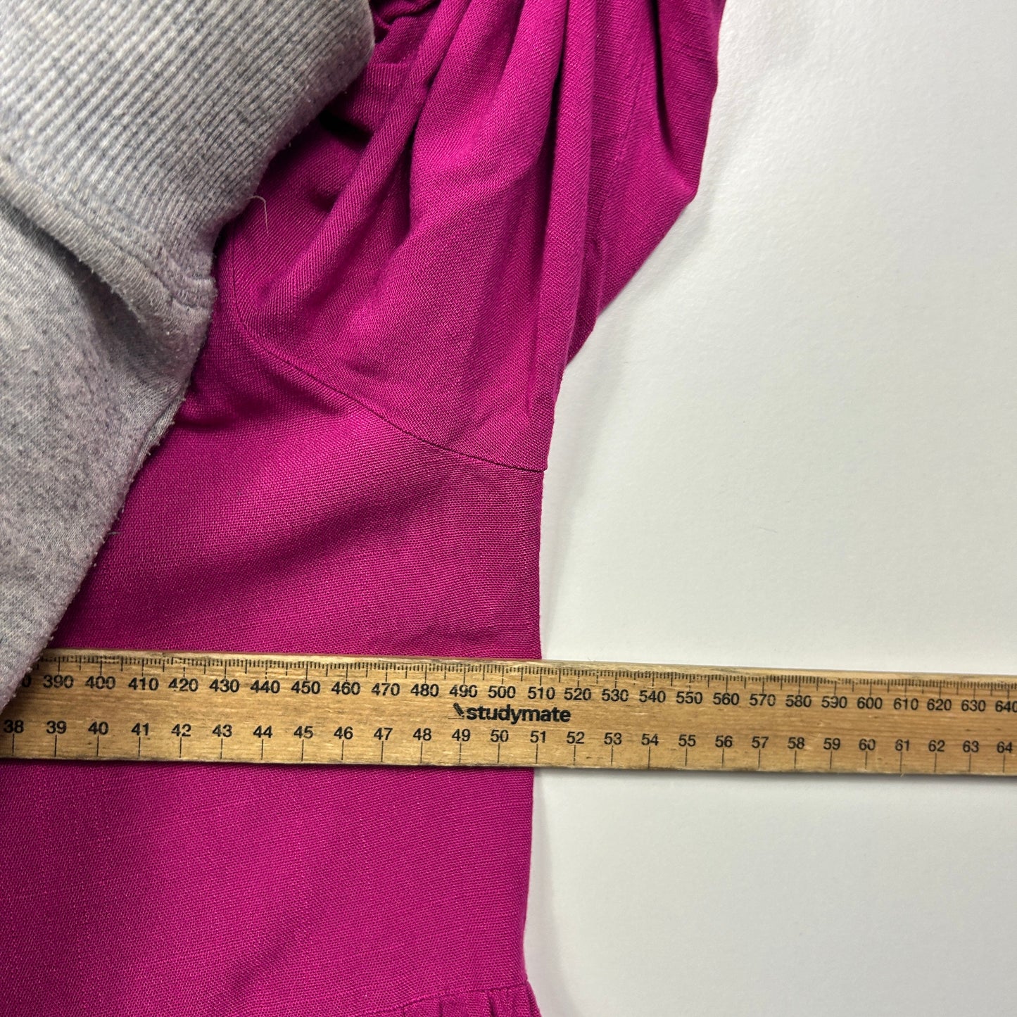 White Closet Magenta Tiered Smock Dress - Size 12