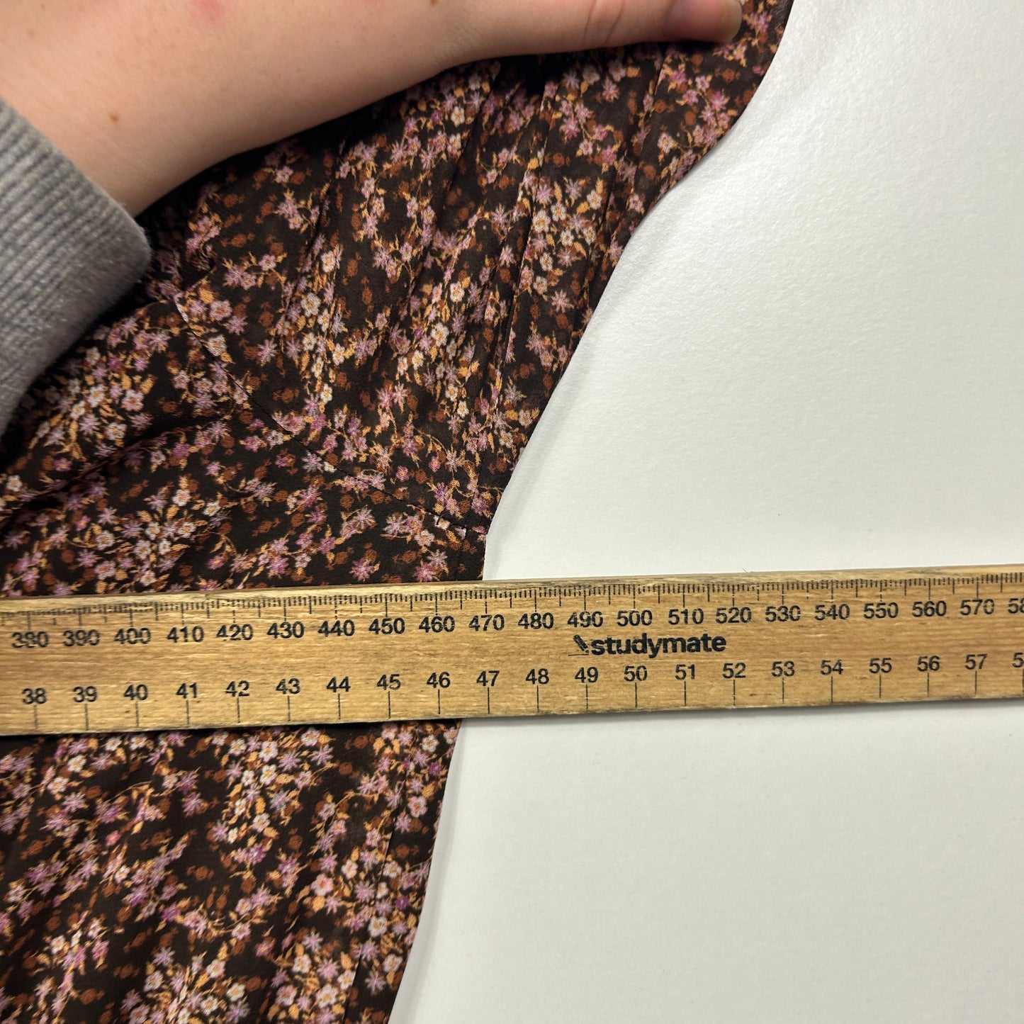 Forever New Chocolate Floral Dress - Size 12