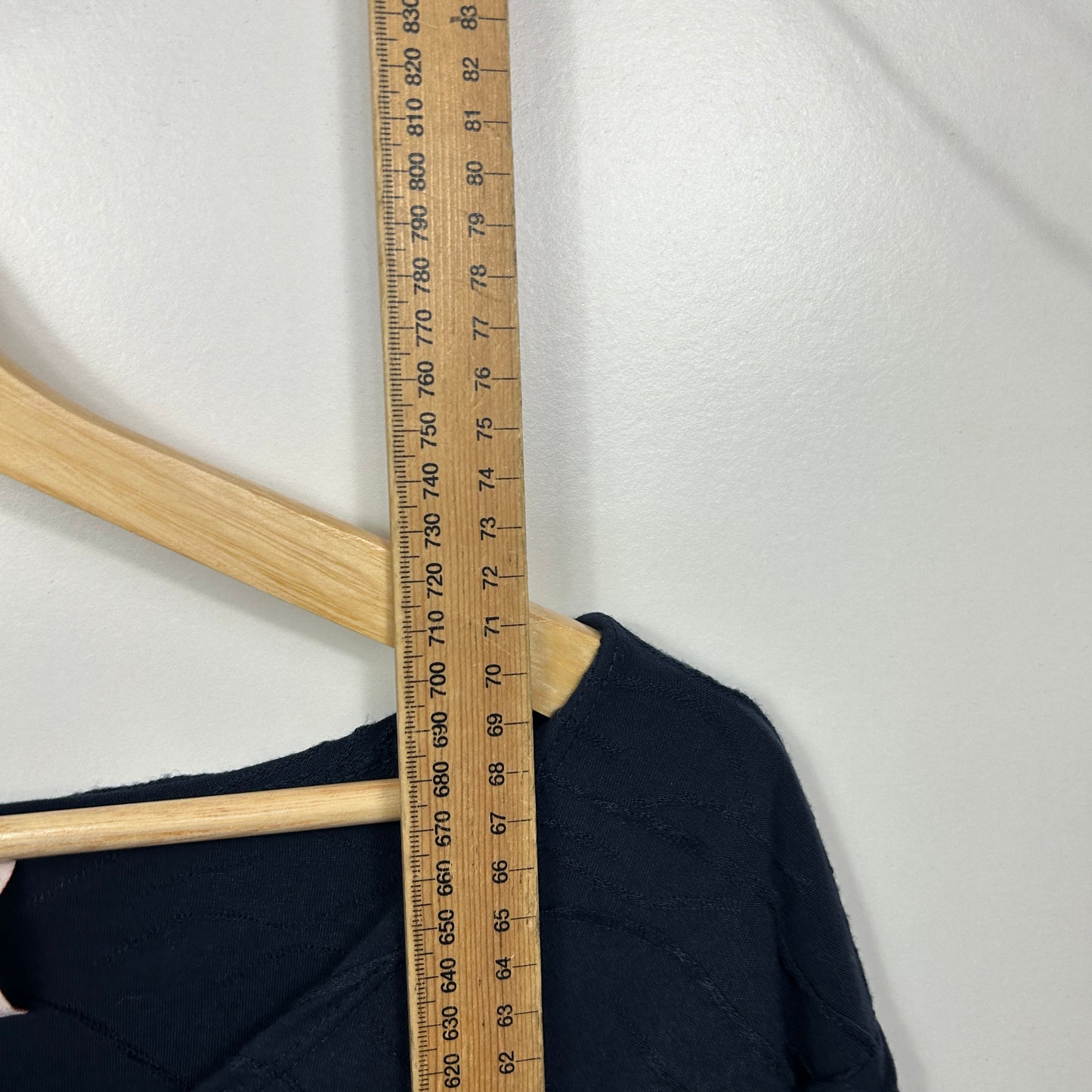 Millers Navy Blue Textured Top - Size 22