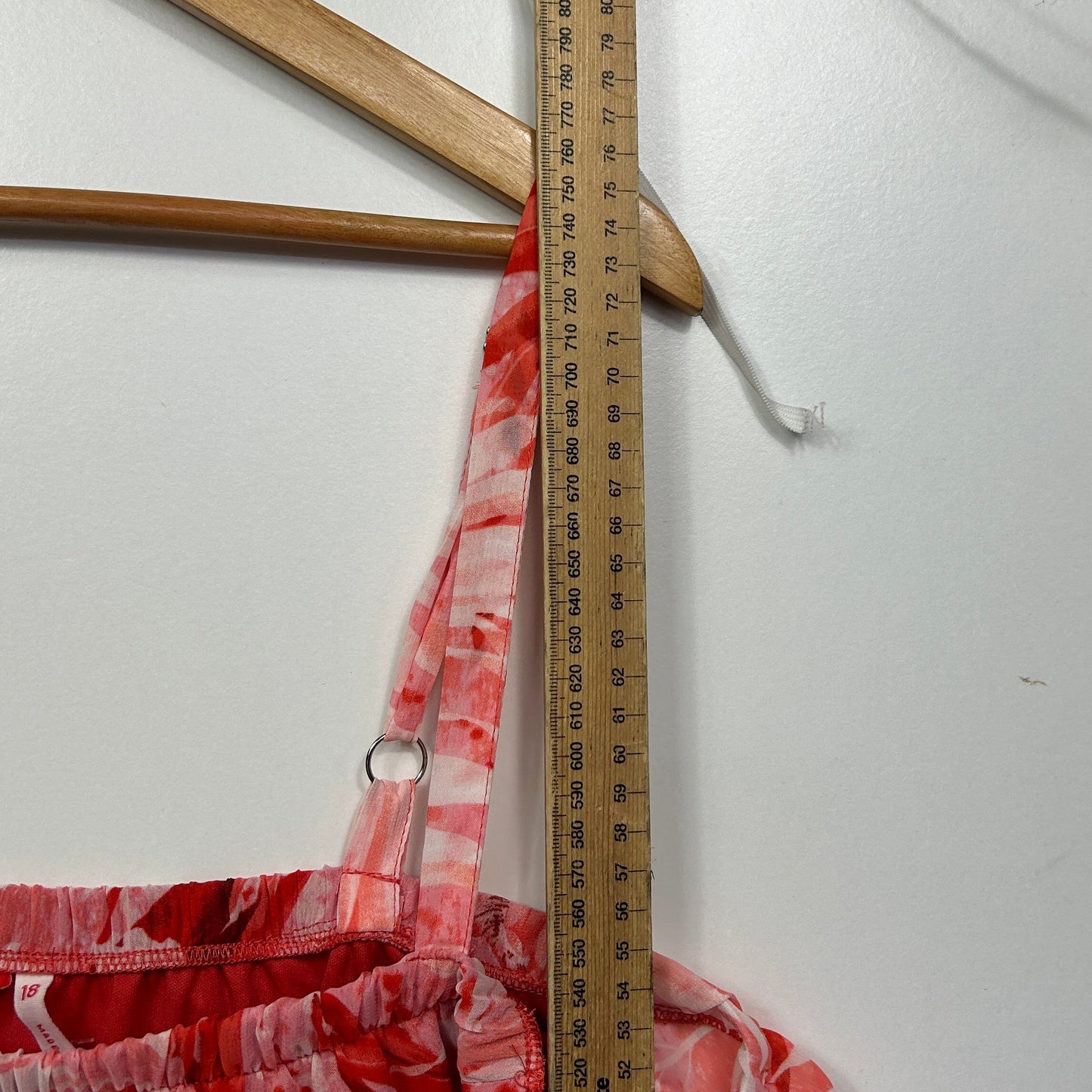 Millers Pink and Coral Floral Print Cold Shoulder Top - Size 18