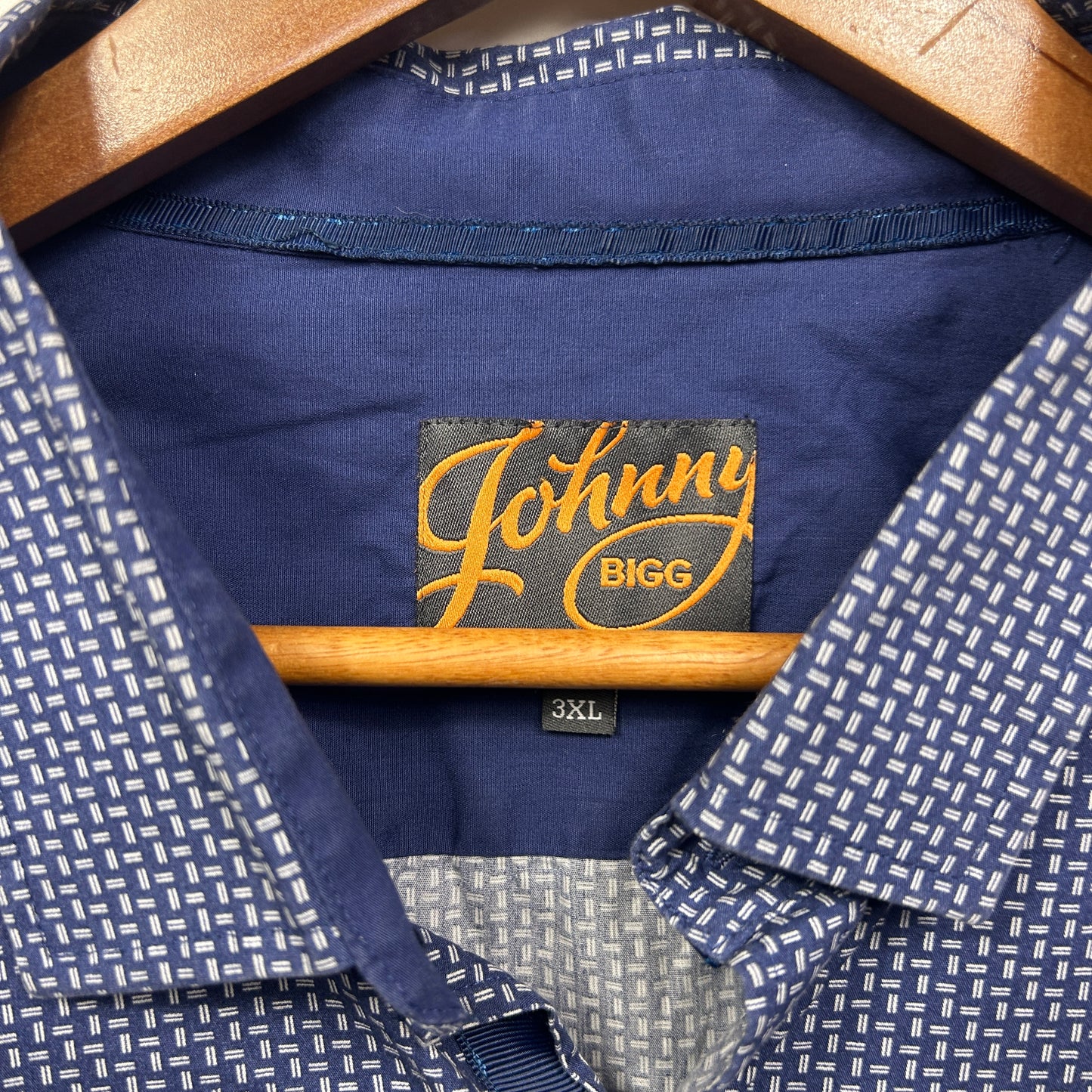 Johnny Bigg Shirt Size 5XL Blue Long Sleeve