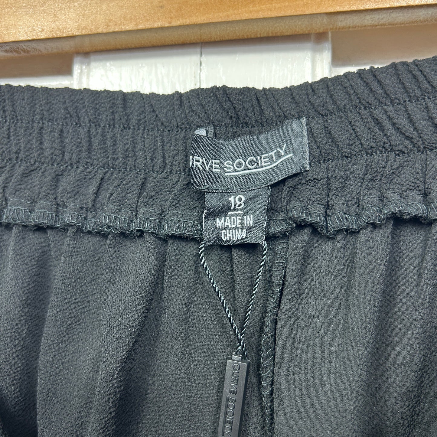 Curve Society Pants Size 18 Black New