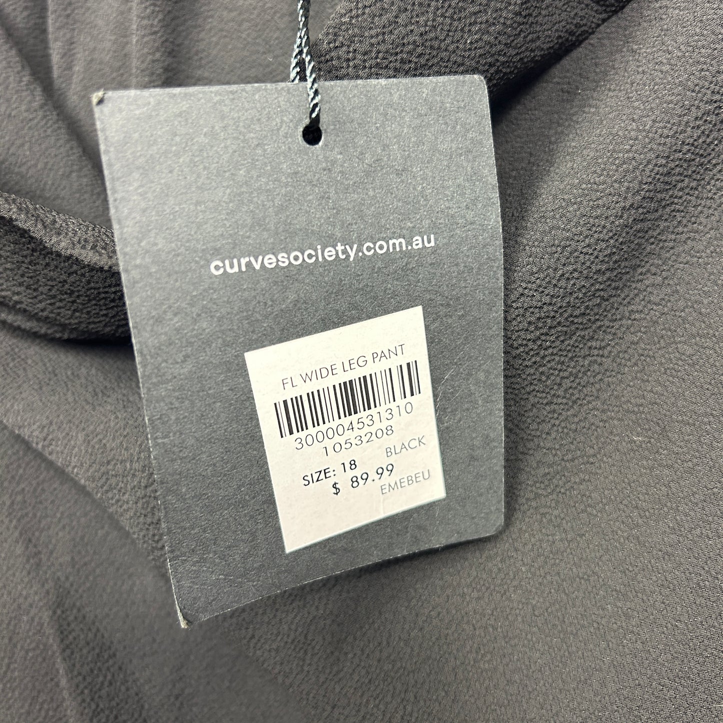 Curve Society Pants Size 18 Black New