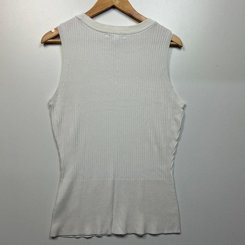 Preview Cream Sleeveless Knit Top - Size XL