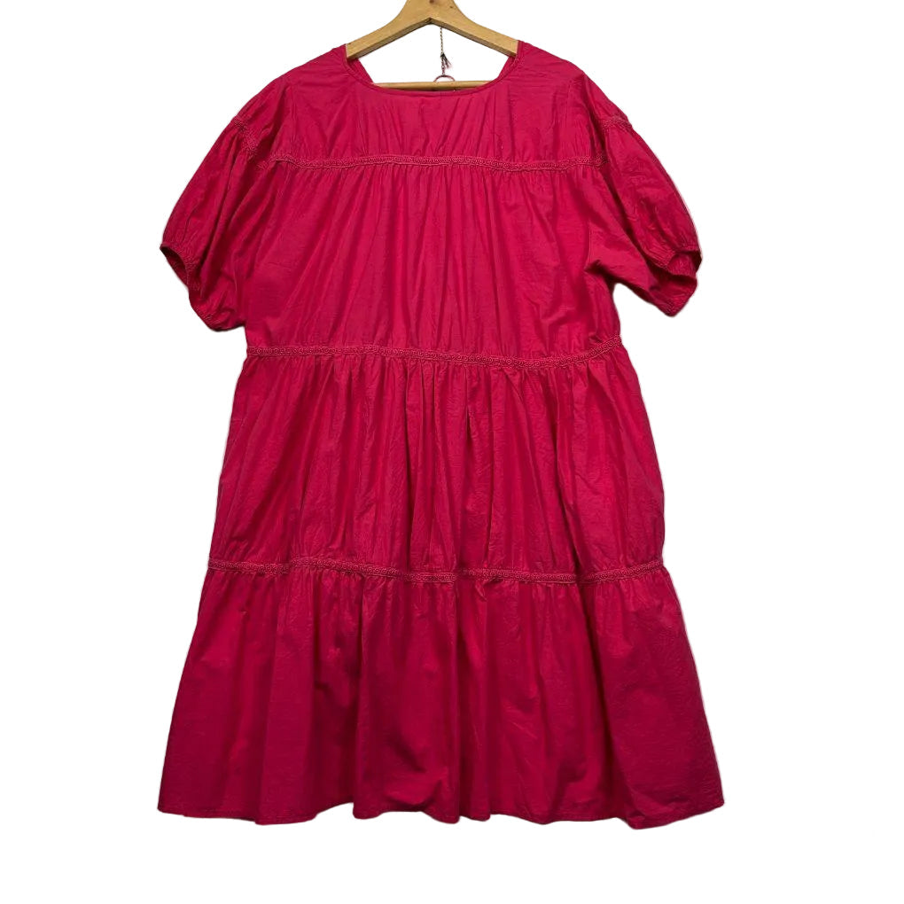 Boho Australia Pink Cotton Dress Size L-XL
