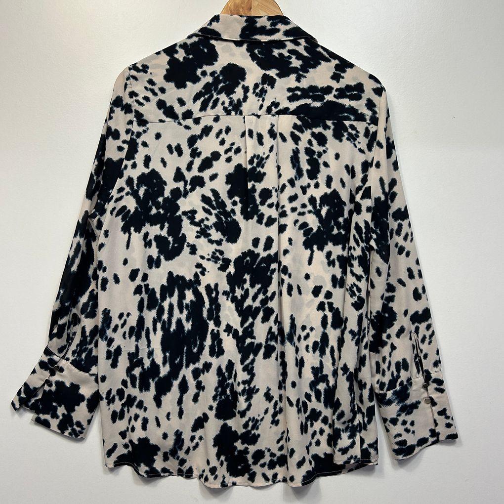 Preview Cream Animal Print Shirt - Size 18