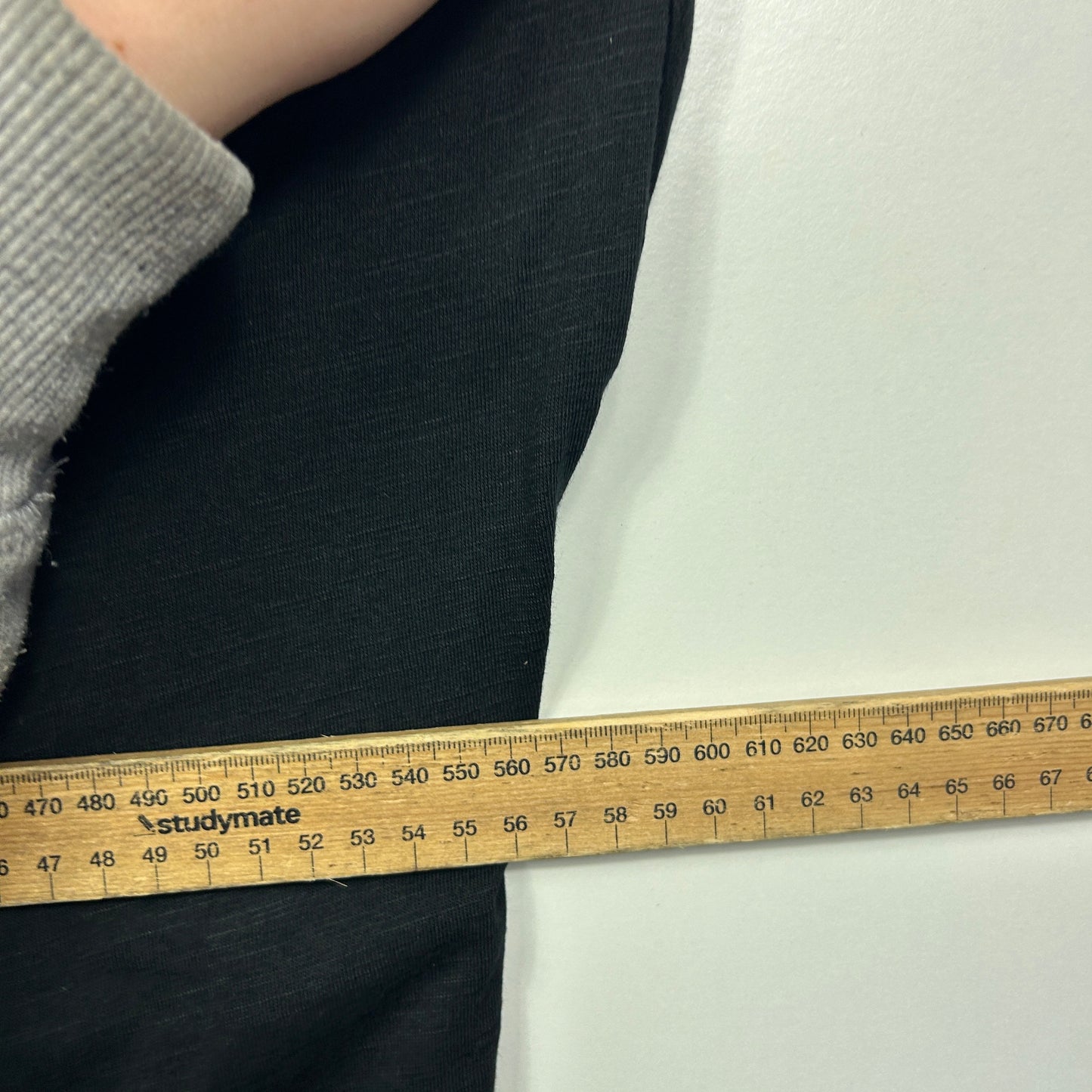 Millers Black Crochet Trim Top - Size 18