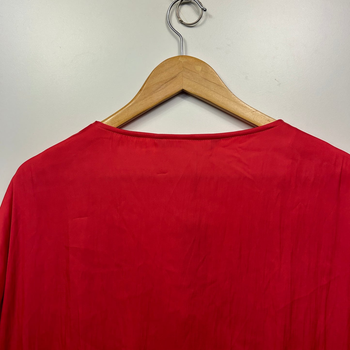 Katies Top Size 20 Red Bubble Top Short Sleeve New