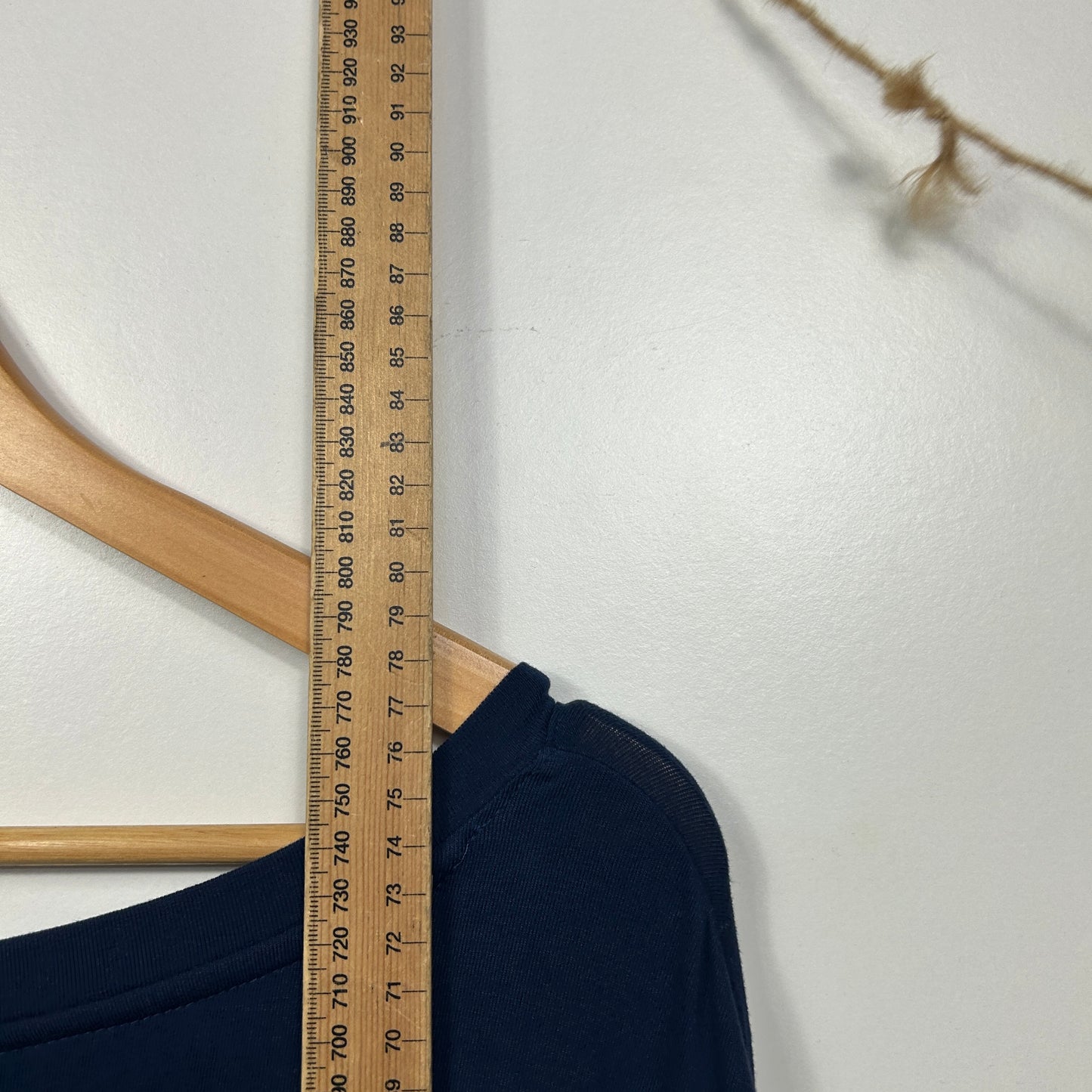 Millers Navy Blue Long Sleeve Top with Button Cuff Detail - Size XXL