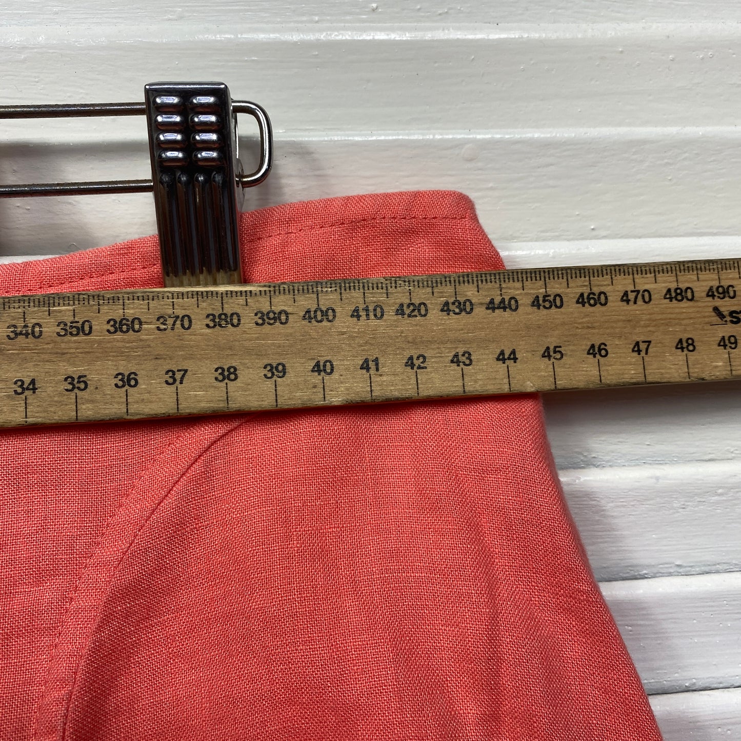 W Lane Skirt Size 14 Peach Pencil Knee Length Pockets