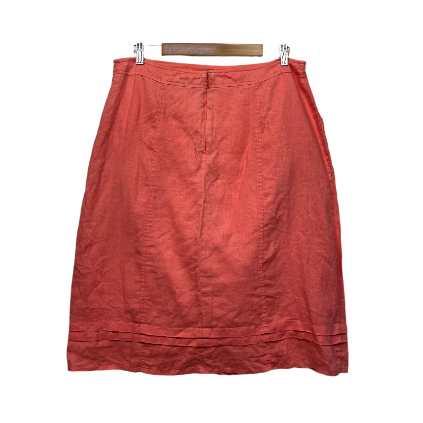 W Lane Skirt Size 14 Peach Pencil Knee Length Pockets