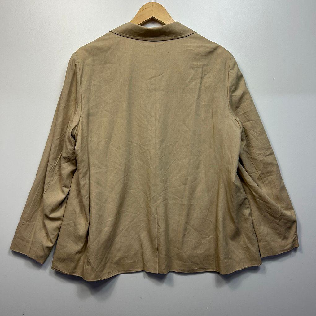 Autograph Beige Linen Blazer - Size 16