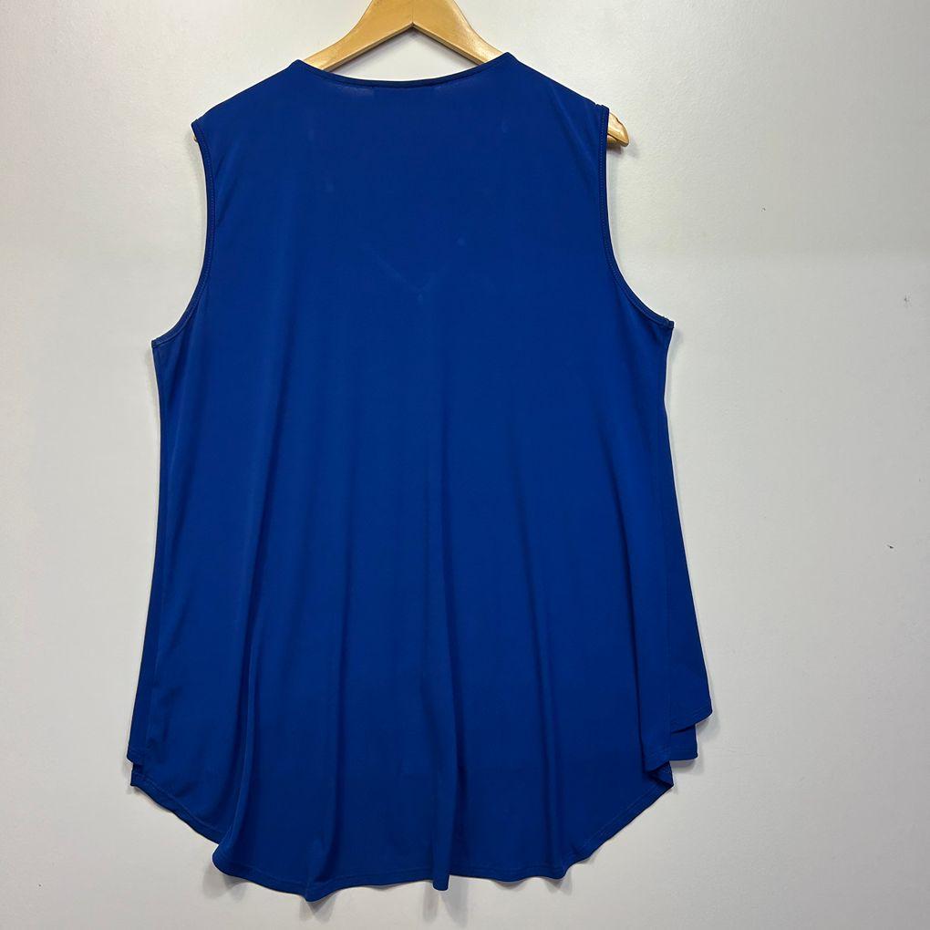 Philosophy Blue Sleeveless Top - Size 18